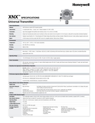 xnx xnx xnx transmitter honeywell|HONEYWELL XNX TECHNICAL MANUAL Pdf Download